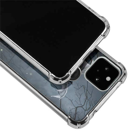 Gothic Queen with Silver Dragon by Nene Thomas Google Pixel 5 Clear Case